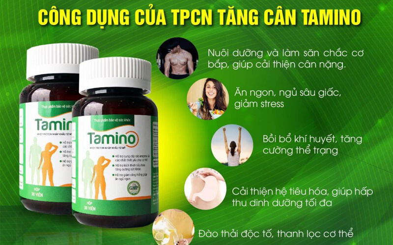 Thuốc tăng cân Tamino xuất xứ thiên nhiên