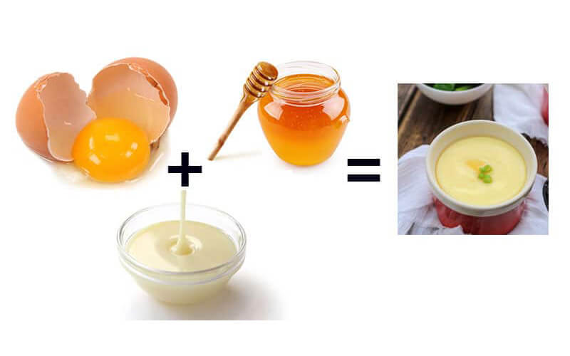 cách tăng cân bằng trứng gà với mật ong và sữa đặc