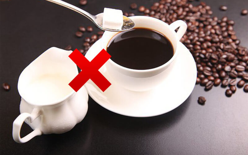 Không thêm đường, sữa khi uồn cafe giảm cân